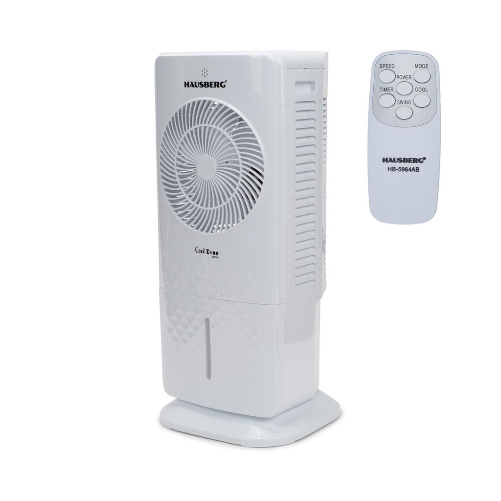 Racitor de aer portabil Hausberg HB-5964AB, 65W, 5.5L, 3 viteze, 5 programe, 3 moduri, oscilatie 40°, temporizator 12h, LED, telecomanda