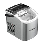 Aparat de preparat gheata HAUSBERG HB-6019IN, capacitate vas apa 1.2 litri, productie cuburi gheata 12-15 kg / 24 ore, capacitate de stocare 0.6 kg, 9 cuburi/6-9 min, argintiu