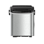 Aparat de preparat gheata HAUSBERG HB-6019IN, capacitate vas apa 1.2 litri, productie cuburi gheata 12-15 kg / 24 ore, capacitate de stocare 0.6 kg, 9 cuburi/6-9 min, argintiu