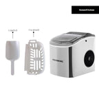 Aparat de preparat gheata HAUSBERG HB-6019IN, capacitate vas apa 1.2 litri, productie cuburi gheata 12-15 kg / 24 ore, capacitate de stocare 0.6 kg, 9 cuburi/6-9 min, argintiu