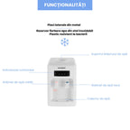 Dozator apa Hausberg HB-6026AB, putere incalzire 550 W, putere racire 80 W, indicatoare LED pentru apa calda si rece, termostat automat, Alb