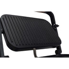 Sandwich-maker Grill HAUSBERG HB-632, 1100-1300 W, Panini, Placi nonaderente, Maner rece, Negru