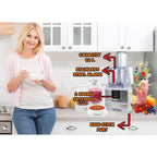 Robot de bucatarie 3 in 1 HB7522AB , macinare, taiere, framantare si tocare, 600 W, Alb, multifunction food procesor