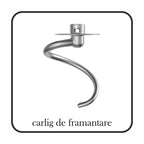 Mixer cu bol HAUSBERG HB-7620GR, putere 700-800W, 5 litri, 6 viteze, Gri