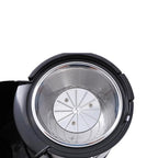 Storcator de fructe si legume Hausberg HB-7645, 600 W, 2 viteze + Turbo, recipient pulpa 1 l, recipient suc 550 ml, accesoriu impingere, negru + argintiu