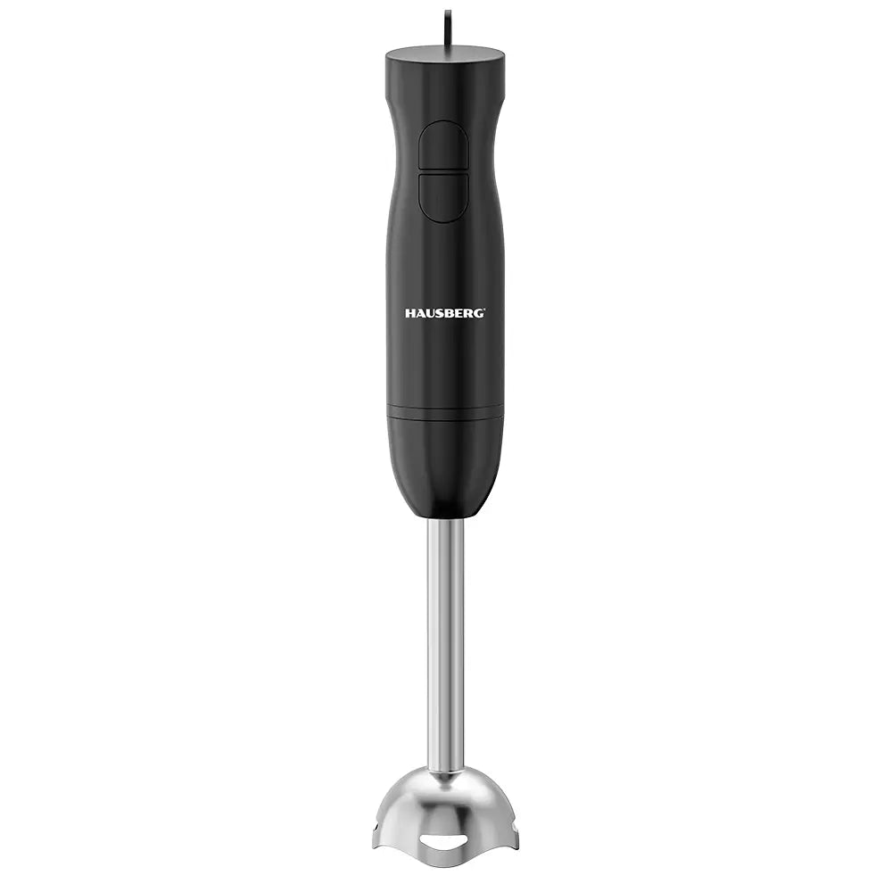 Blender 3 in 1 HAUSBERG HB-7701NG, 500W, 2 viteze, Material ABS, lame din inox, Capacitate pahar 700ml, tocator 500ml, Negru Imagine secundară a produsului