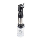 Blender 2 in 1 HAUSBERG HB-7704IN cu putere 1000W, Mixer vertical profesional, 10 trepte de viteza si functie Turbo, Capacitate pahar 700 ml , Multifunctional, Negru