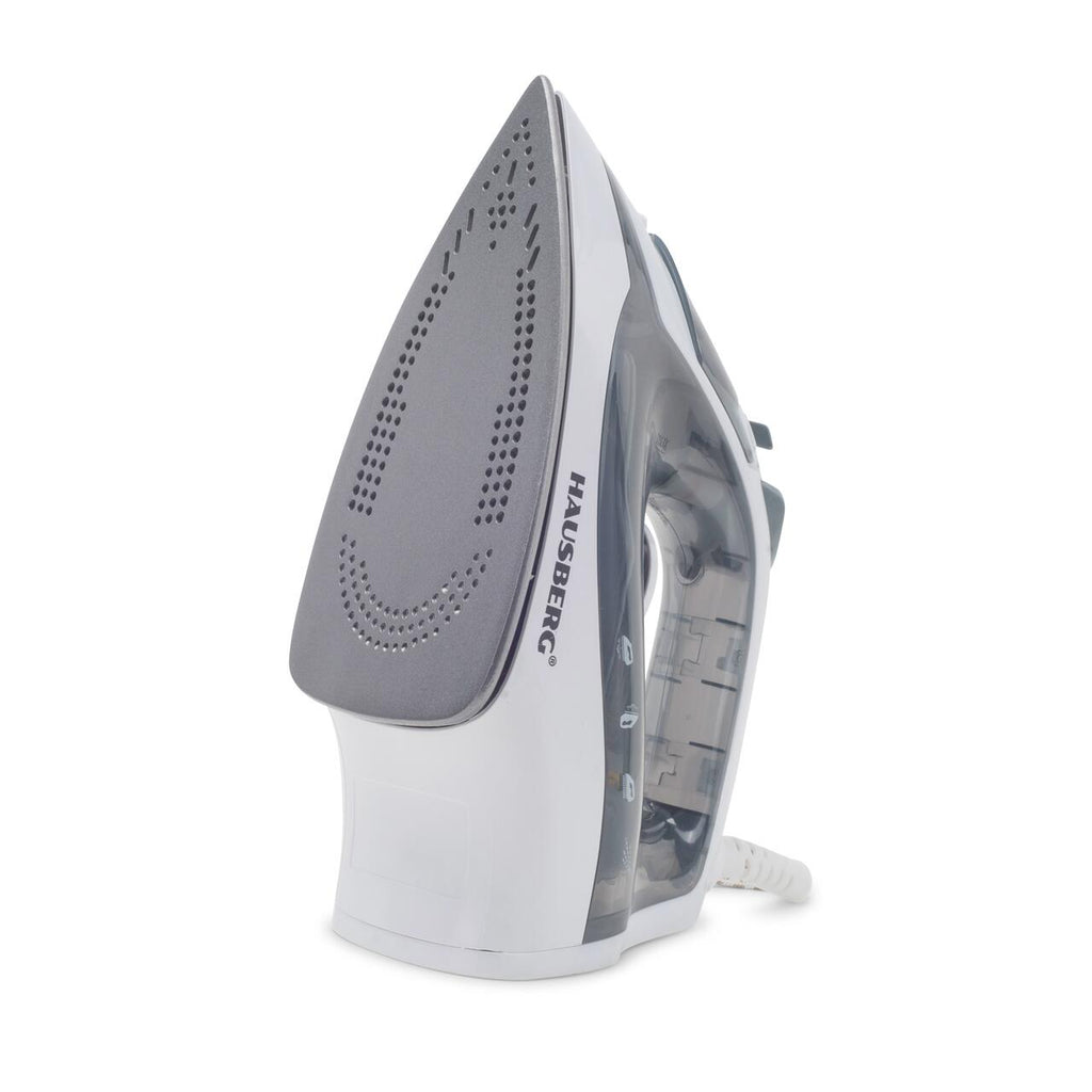 Fier de calcat Hausberg HB-7807VR, talpa ceramica, jet de abur 12g/min, abur pe verticala 25g/min, sistem antipicurare, sistem autocuratare, 2200W