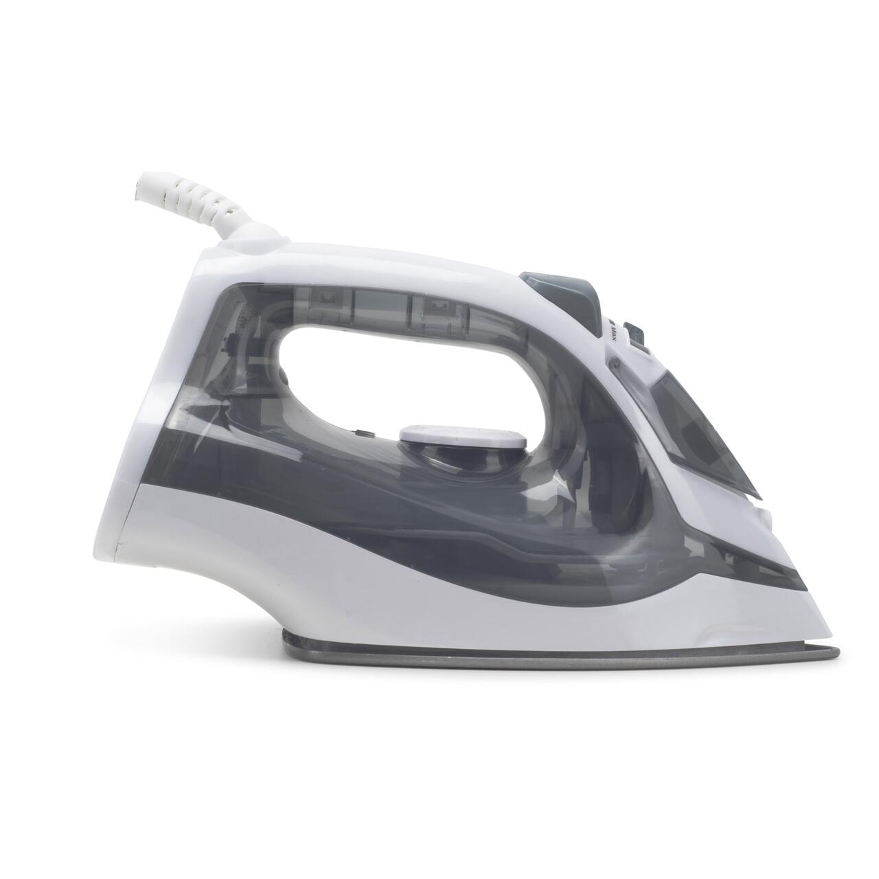 Fier de calcat Hausberg HB-7807VR, talpa ceramica, jet de abur 12g/min, abur pe verticala 25g/min, sistem antipicurare, sistem autocuratare, 2200W