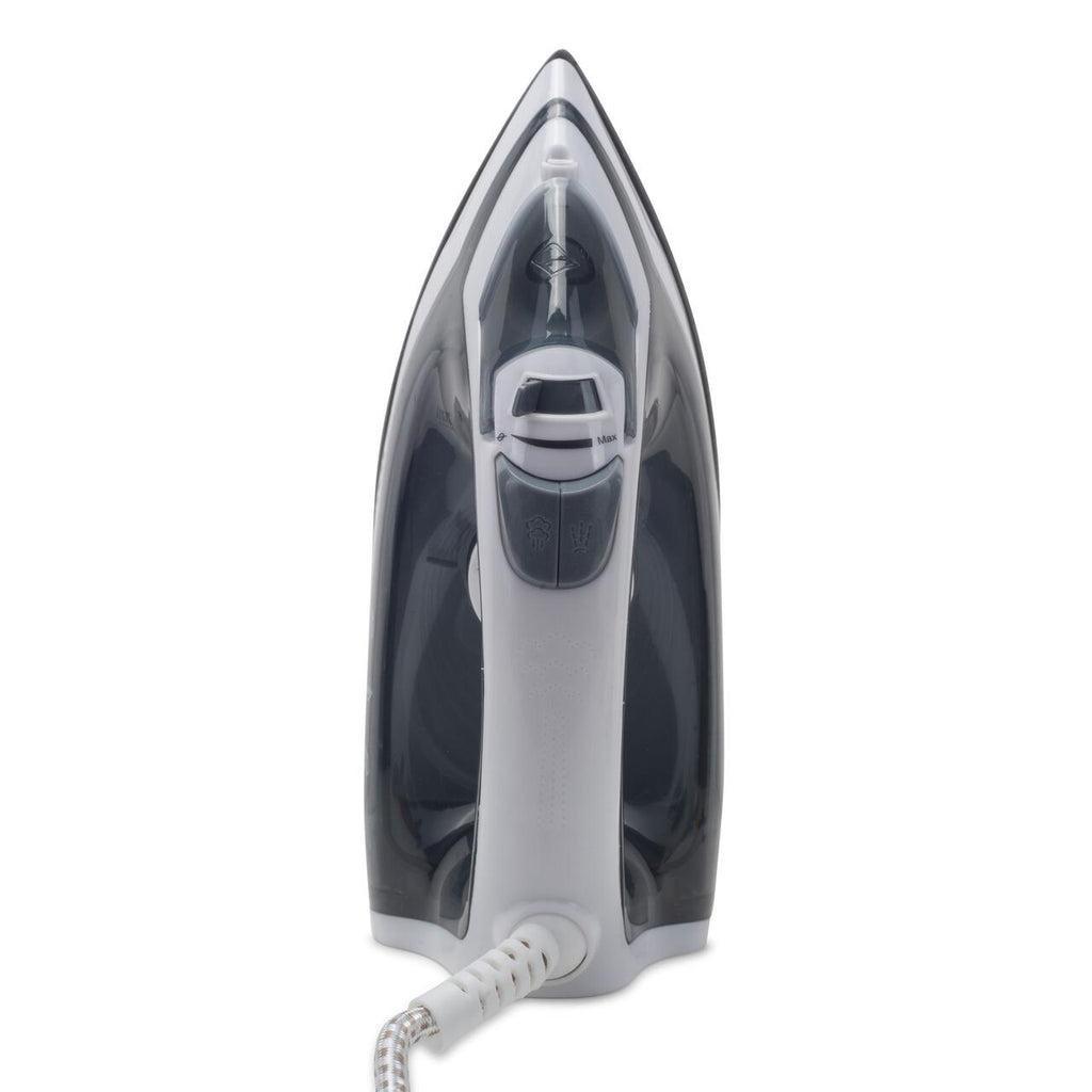 Fier de calcat Hausberg HB-7807VR, talpa ceramica, jet de abur 12g/min, abur pe verticala 25g/min, sistem antipicurare, sistem autocuratare, 2200W