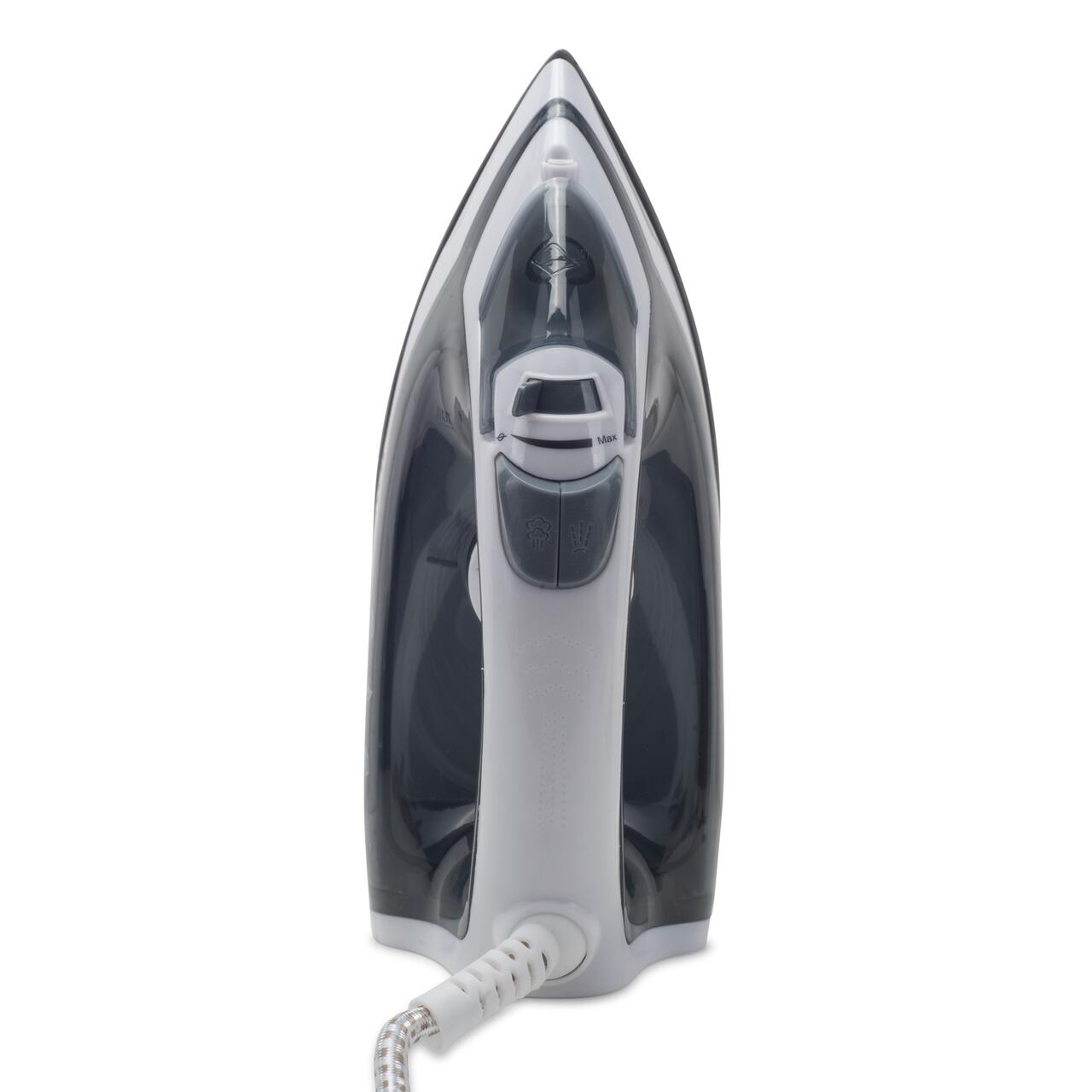 Fier de calcat Hausberg HB-7807VR, talpa ceramica, jet de abur 12g/min, abur pe verticala 25g/min, sistem antipicurare, sistem autocuratare, 2200W
