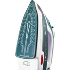 Fier de calcat Hausberg HB-7809VR, Ultra Slide, Talpa Ceramica, 2300W, 390ml, Alb/Verde-Inchis