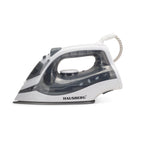 Fier de calcat Hausberg HB-7850GR, 1300W, talpa invelis ceramic, abur vertical, calcare uscata, autocuratare, pulverizare, rezervor 130ml, Gri