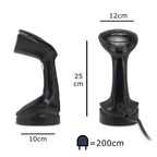 Fier de calcat vertical HAUSBERG HB-7901NG, 1200W, rezervor 200ml detasabil, placa de otel inoxidabil, abur 18g/min, buton on/off, Negru