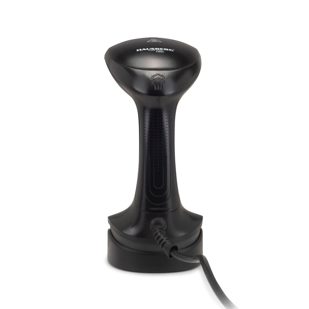 Fier de calcat vertical HAUSBERG HB-7901NG, 1200W, rezervor 200ml detasabil, placa de otel inoxidabil, abur 18g/min, buton on/off, Negru