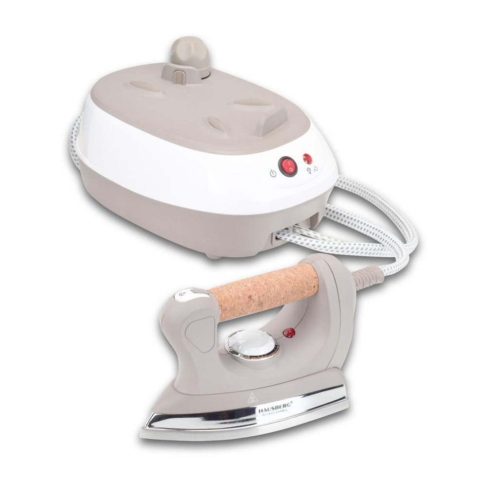 Statie de calcat cu abur HAUSBERG HB-7927RST, 2000-2400W, 60g/min, 0.5l, Termostat, Presiune 6 bar, Incalzire dubla, Rustic