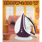 Statie de calcat HAUSBERG HB-7930MV, 2000-2400 W, 5 bar, 1.2 L, 35g/min, cartus anti-calcar, talpa ceramica, oprire automata, Alb/Mov
