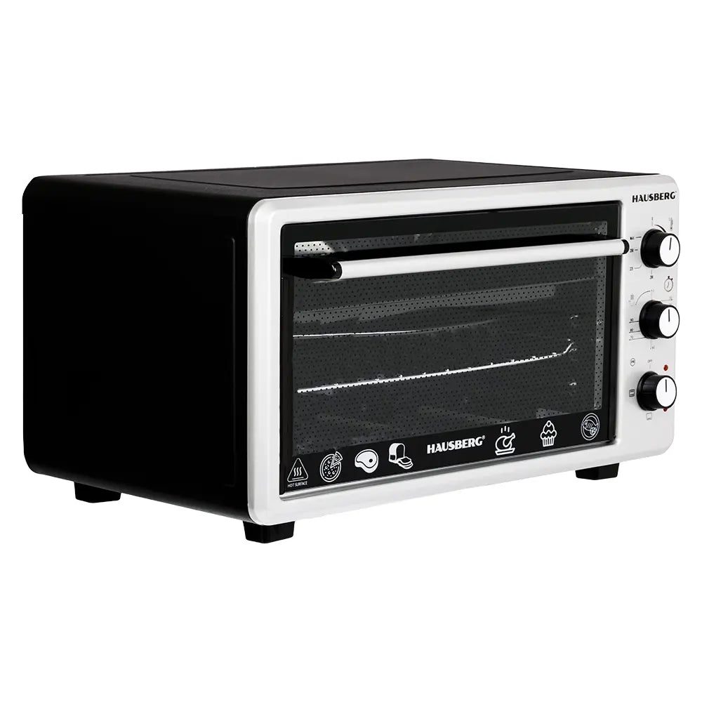 Cuptor Electric Hausberg HB-8000P capacitate 48 Litri, putere 1800W, Temperatura maxima 230 grade, timer prevazut cu alarma sonora Imagine secundară a produsului