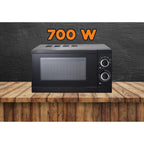 Cuptor cu microunde Hausberg HB8005NG, 20 L, 700 W - 1200W, Mecanic, Negru