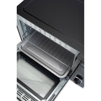 Cuptor electric digital cu rotisor si ventilator HAUSBERG HB-9260, 1800W, Turbo, Capacitate 48L, Control temperatura 230 grade Celsius, Lumina interior, Negru