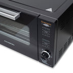 Cuptor electric digital cu rotisor si ventilator HAUSBERG HB-9260, 1800W, Turbo, Capacitate 48L, Control temperatura 230 grade Celsius, Lumina interior, Negru