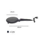 Plita pentru clatite Hausberg HB-9910NG, design compact, suprafata antiaderenta, negru
