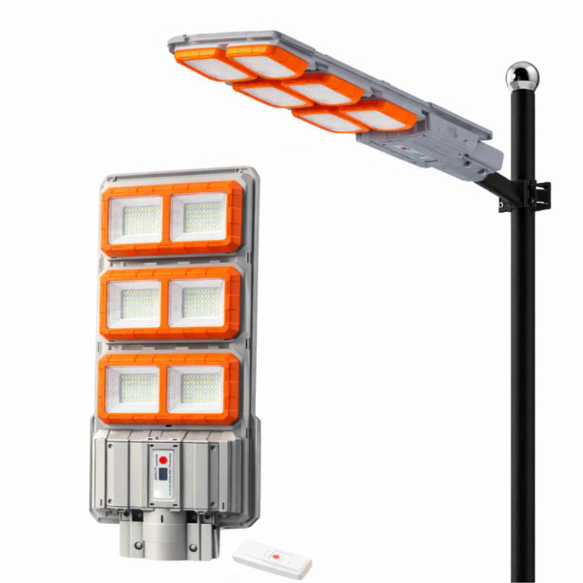 Lampă Solară Stradală Tehnologie COB LED 3000W – Senzor, Telecomandă, IP66 Imagine principală a produsului
