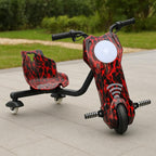 Tricicleta electrica drift pentru copii HAUSBERG HB-KD04RS,*Putere: motor 150-200W Bluetooth,  3 niveluri viteza, suspensie spate, autonomie 8-12 km, tip de incarcare 3h, accesorii