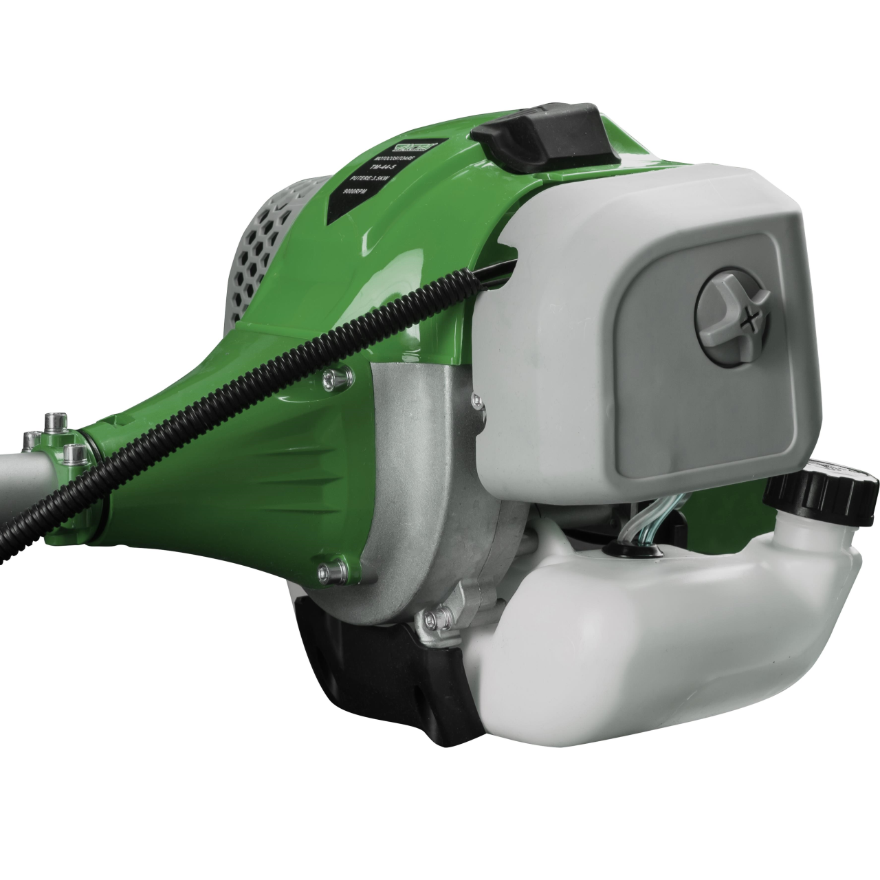 Motocoasa Tatta TM462-9, 42.2 CMC, 3500 W, Turatie motor in sarcina 9000 RPM, Turatie la relanti 3000 RPM, rezervor 1200 ml, 1500 mm, 9 piese incluse