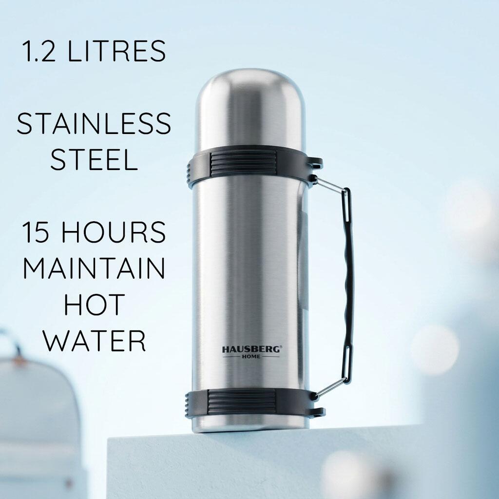Termos Hausberg HB-H1455, capacitate 1200ml, material inox Imagine secundară a produsului