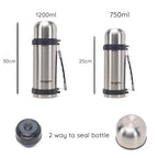 Termos Hausberg HB-H1455, capacitate 1200ml, material inox