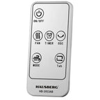 Ventilator turn digital Hausberg HB-5953AB, 55W, 41 inch, 3 viteze, 3 moduri, temporizator 24h, LED, oscilatie, telecomanda, difuzor parfum, alb