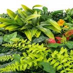 Panou Verde Decorativ din Plante Mixte Artificiale 60x40 cm Perete Verde Interior