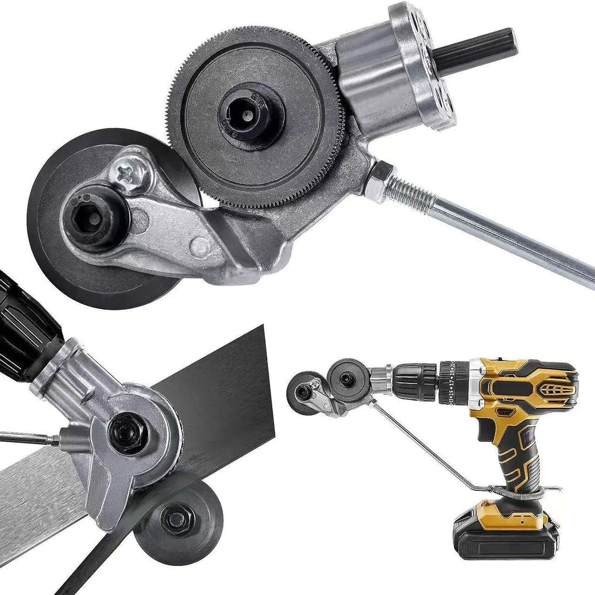 Adaptor pentru bormasina de taiat tabla si materiale fieroase