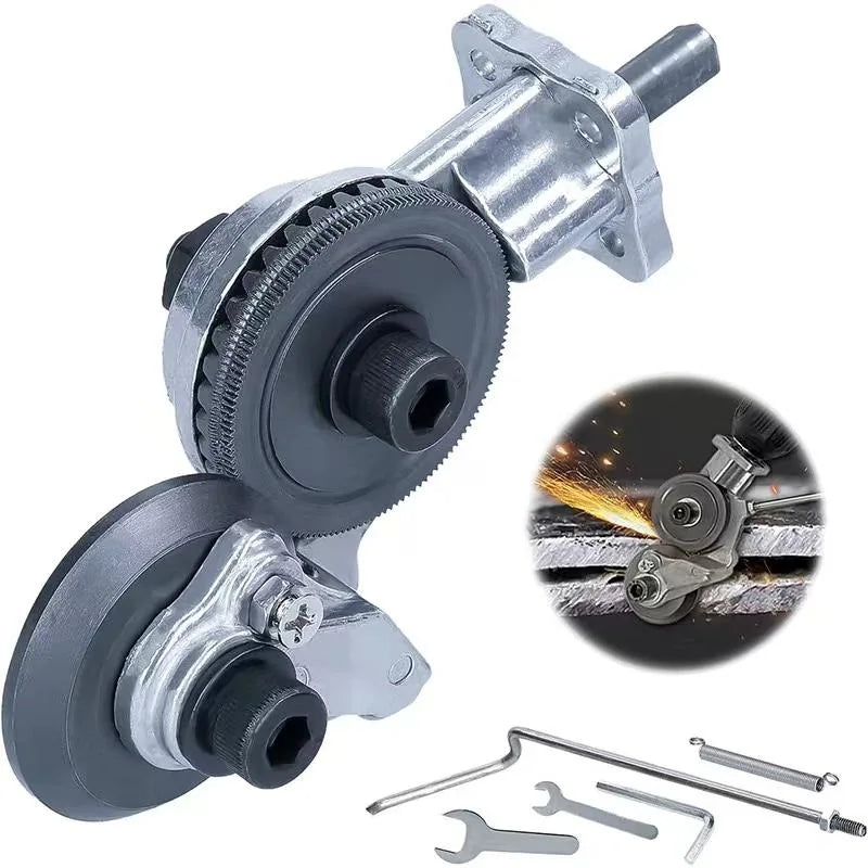 Adaptor pentru bormasina de taiat tabla si materiale fieroase