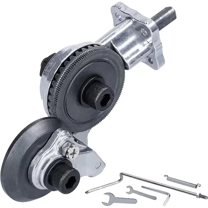 Adaptor pentru bormasina de taiat tabla si materiale fieroase