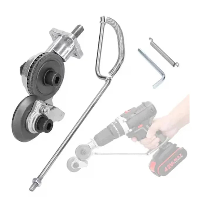 Adaptor pentru bormasina de taiat tabla si materiale fieroase