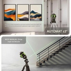 Nivel Laser 4D cu 16 Linii Verzi Autonivelare ±3° IP54 Trepied 100cm Inclus