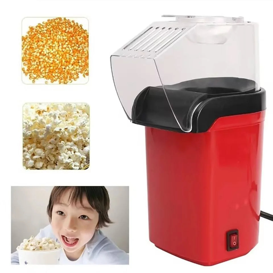 Aparat de facut popcorn cu aer cald, 1200W, fara ulei, preparare rapida si sanatoasa, design compact Imagine principală a produsului
