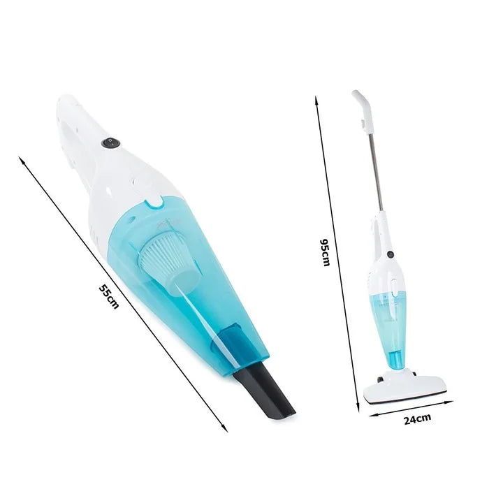 Aspirator 2 in 1, portabil, putere 600W, cu accesorii, filtru, control pe maner, indicator recipient colector plin, compartiment scame detasabil, alb