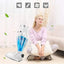 Aspirator 2 in 1, portabil, putere 600W, cu accesorii, filtru, control pe maner, indicator recipient colector plin, compartiment scame detasabil, alb
