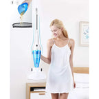 Aspirator 2 in 1, portabil, putere 600W, cu accesorii, filtru, control pe maner, indicator recipient colector plin, compartiment scame detasabil, alb