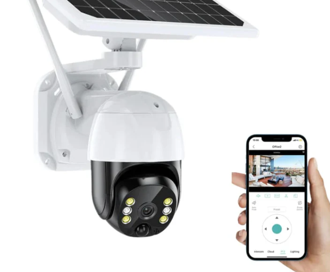 Cameră Supraveghere Solară 4G cu Cartelă SIM – 3MP Full HD, Exterior/Interior, Vedere Nocturnă Color Imagine secundară a produsului