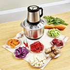 Tocator Electric Universal Luxify - Bol 5L Inox, Putere 1000W, 4 Lame, Carne si Legume