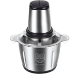 Tocator Electric AriDam Profesional, Bol Inox 3L, 4 Lame Otel, Design Compact Negru/Argintiu