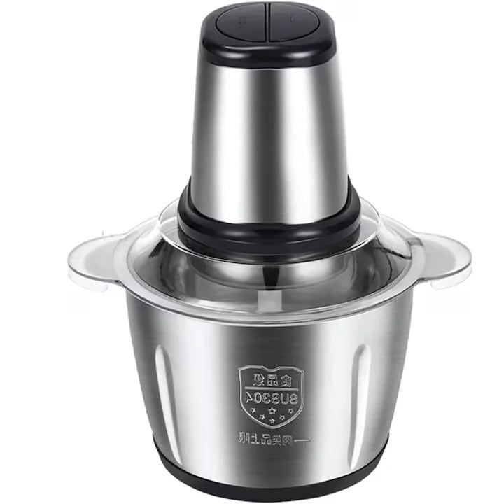 Tocator Electric AriDam Profesional, Bol Inox 3L, 4 Lame Otel, Design Compact Negru/Argintiu Imagine principală a produsului