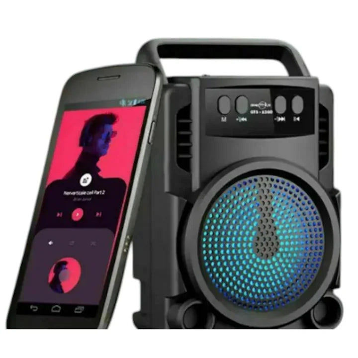 Boxa portabila GTS 1360 cu led RGB cu maner transport