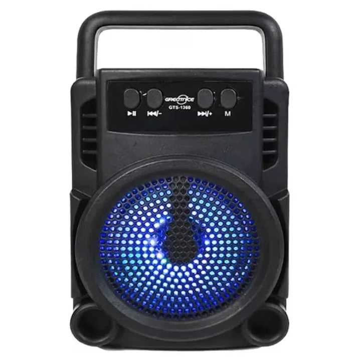 Boxa portabila GTS 1360 cu led RGB cu maner transport Imagine principală a produsului