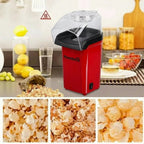 Aparat Popcorn, Hausberg HB910RS 1000 w, jet aer cald, premium, rosu