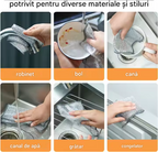 Set 10 Lavete Microfibră pentru Vase 20x20 cm – Absorbante și Rezistente